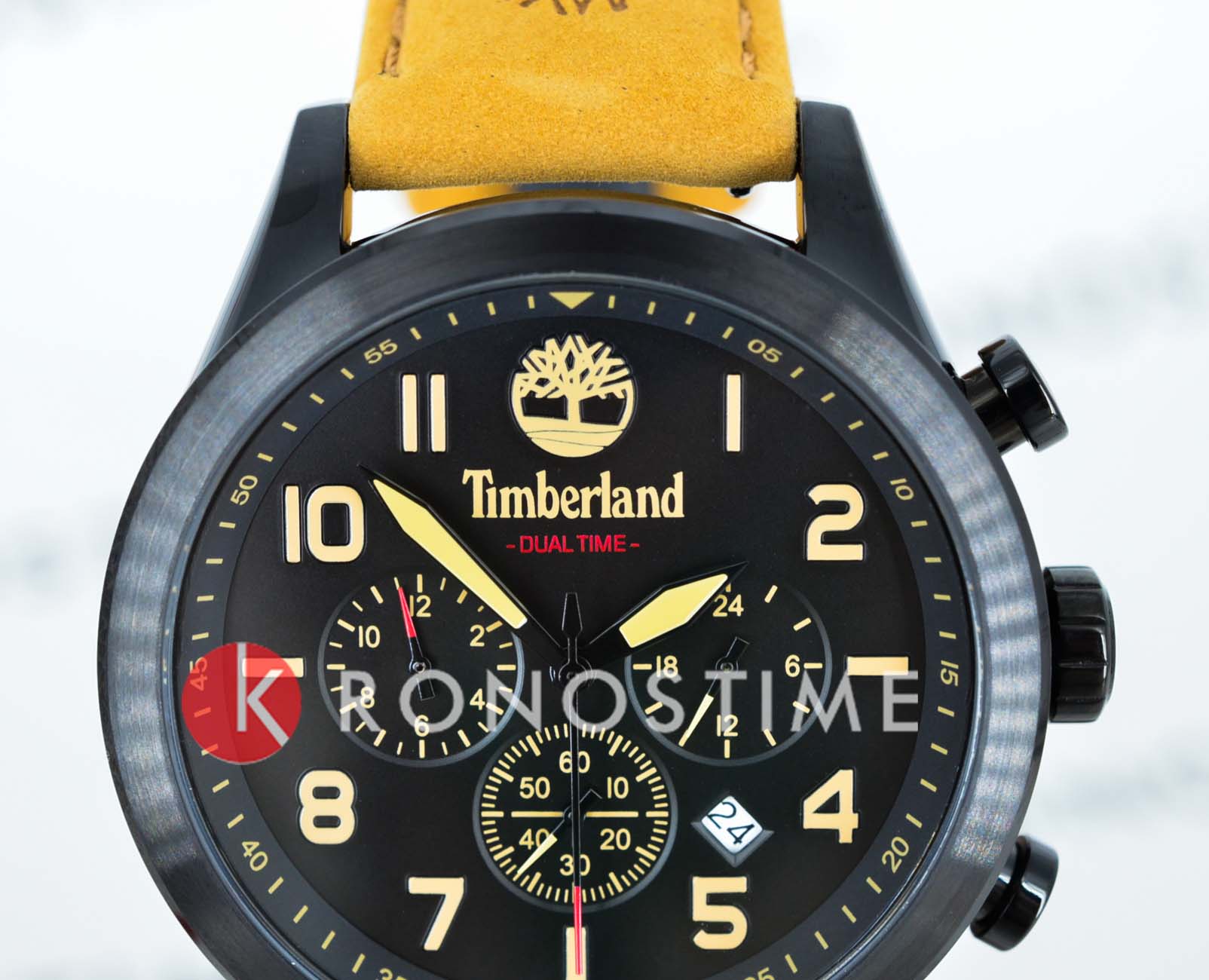 Timberland Timberland Ashmont TDWGF0009701,  сша мужские часы на браслете кожаный боковой вид