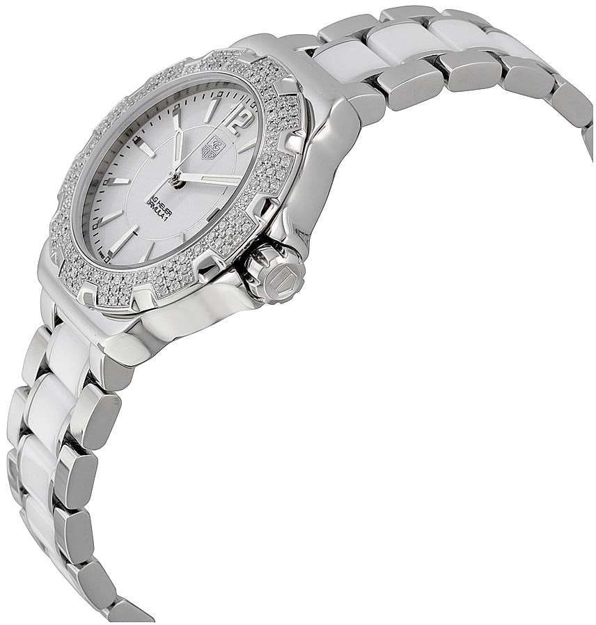 TAG Heuer TAG Heuer Formula 1 WAH1218.BA0861, formula 1 швейцария женские часы на браслете сталь + керамические вставки боковой вид