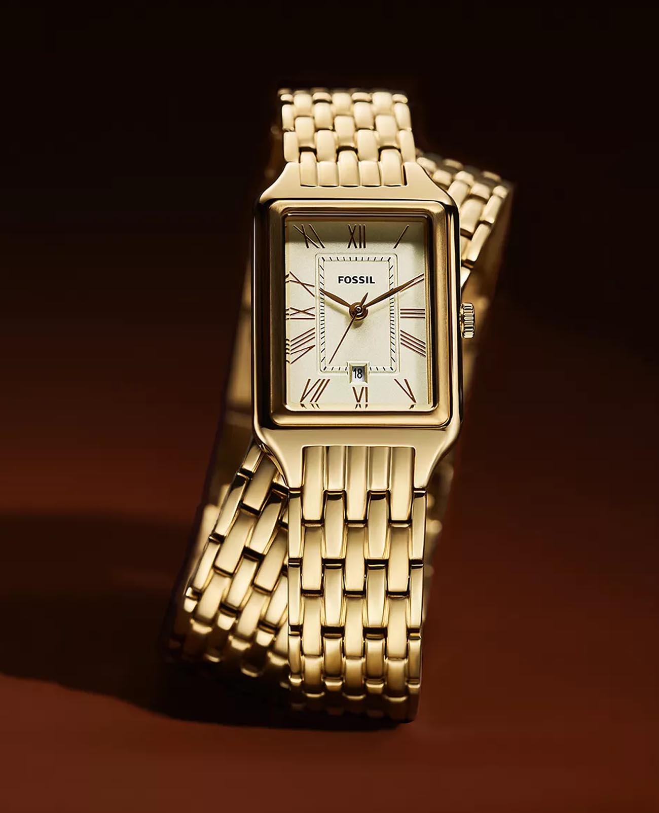 Fossil Fossil Raquel ES5302 женские часы белый циферблат на запястье
