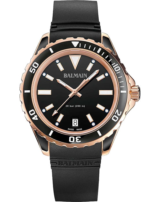 Balmain Balmain Ophrys B4337.32.65  B4337.32.65 кварцевые женские часы черный циферблат, браслет каучук — вид спереди