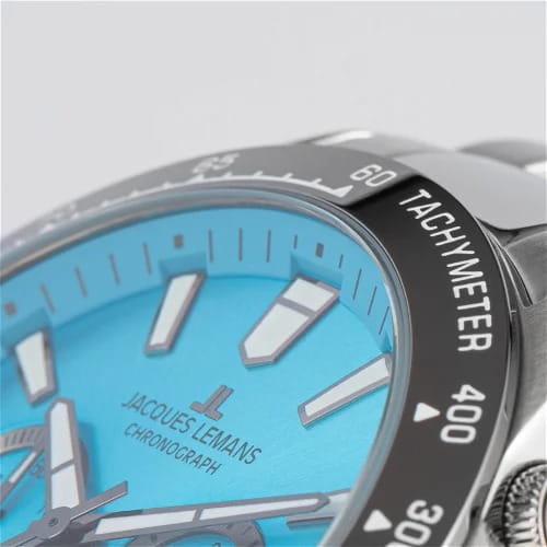 Jacques Lemans Jacques Lemans Liverpool 1-2140K мужские часы голубой циферблат на запястье