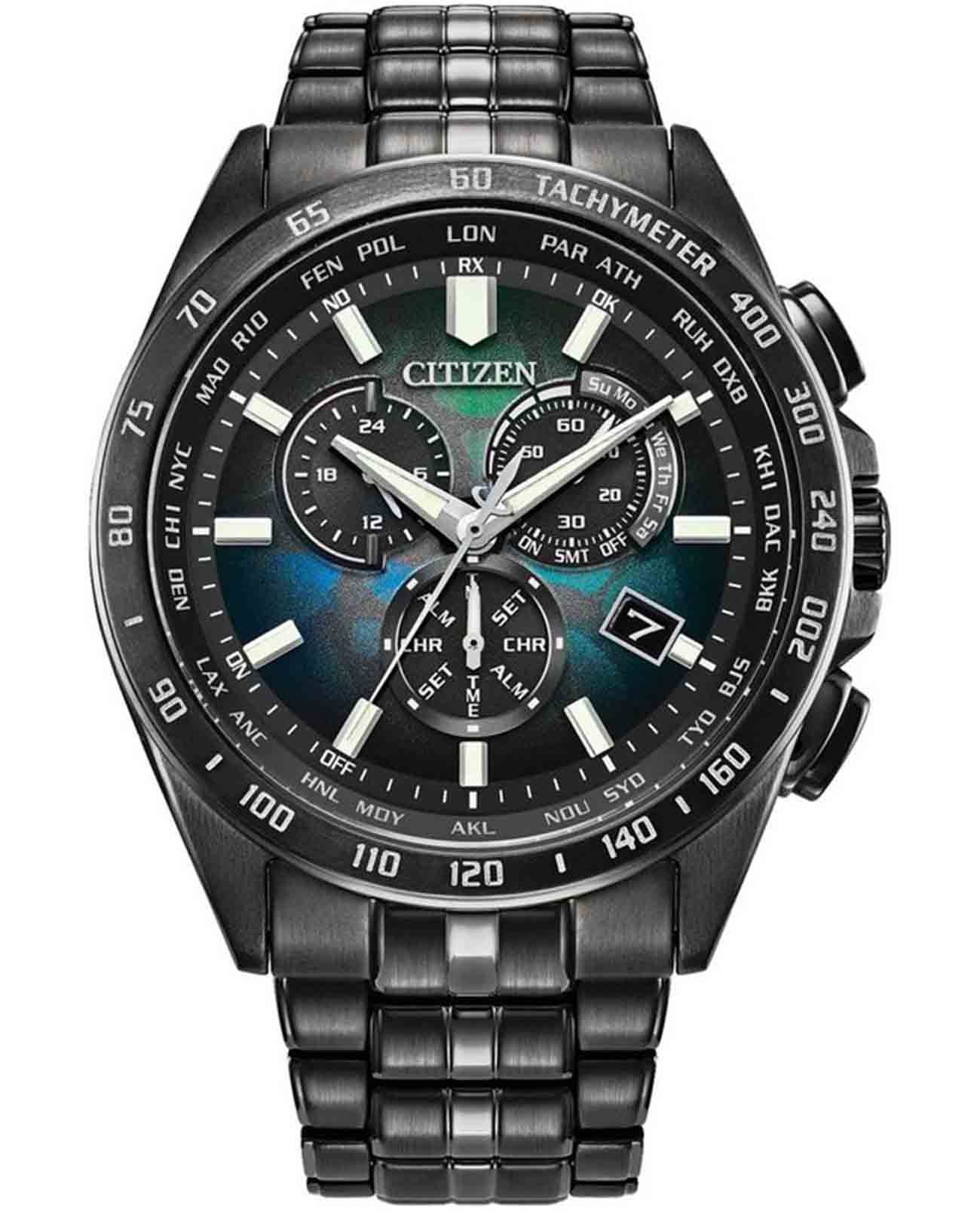Citizen Citizen Eco-Drive CB5878-56E  CB5878-56E кварцевые мужские часы  циферблат, браслет нержавеющая сталь с ip-покрытием — вид спереди