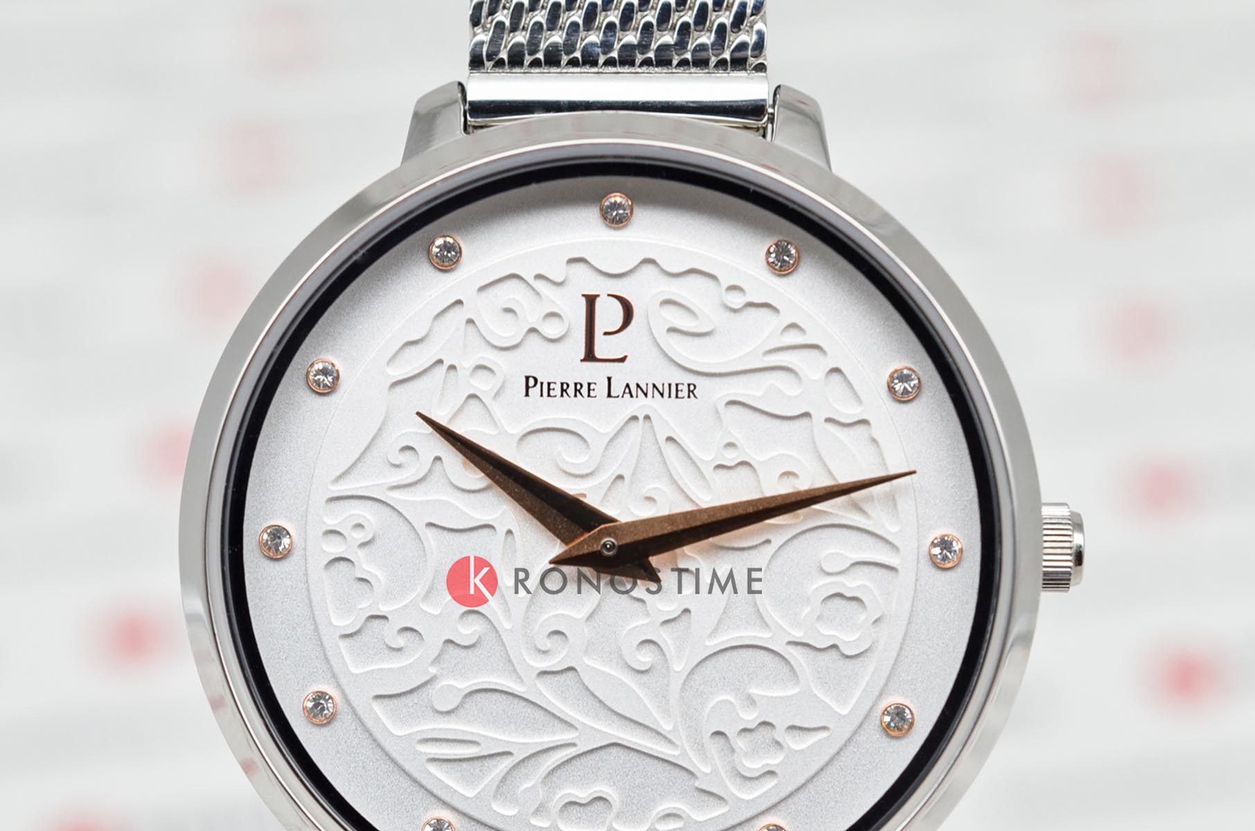 Pierre Lannier Pierre Lannier Allure 040J608,  франция женские часы на браслете нержавеющая сталь + золото 18к боковой вид