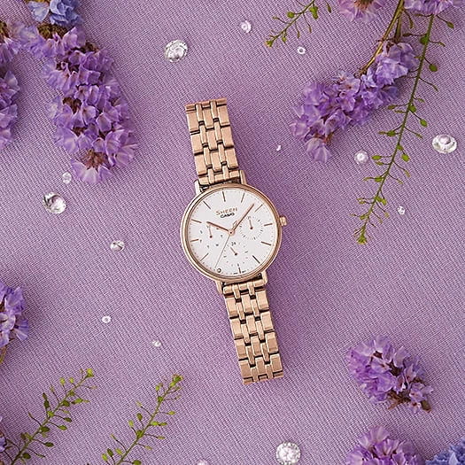 Оригинальные часы Casio Casio Sheen SHE-4541CG-7A кварцевые калибр механизма  общий вид