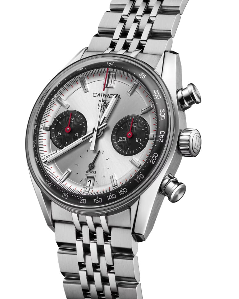 TAG Heuer TAG Heuer Carrera Chronograph CBS2216.BA0048, carrera швейцария мужские часы на браслете нержавеющая сталь боковой вид