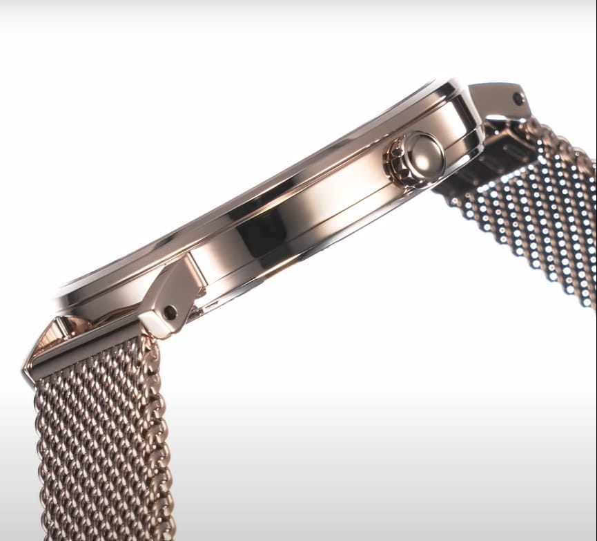 Casio Casio Sheen SHE-4539CM-4A, sheen япония женские часы на браслете нержавеющая сталь боковой вид