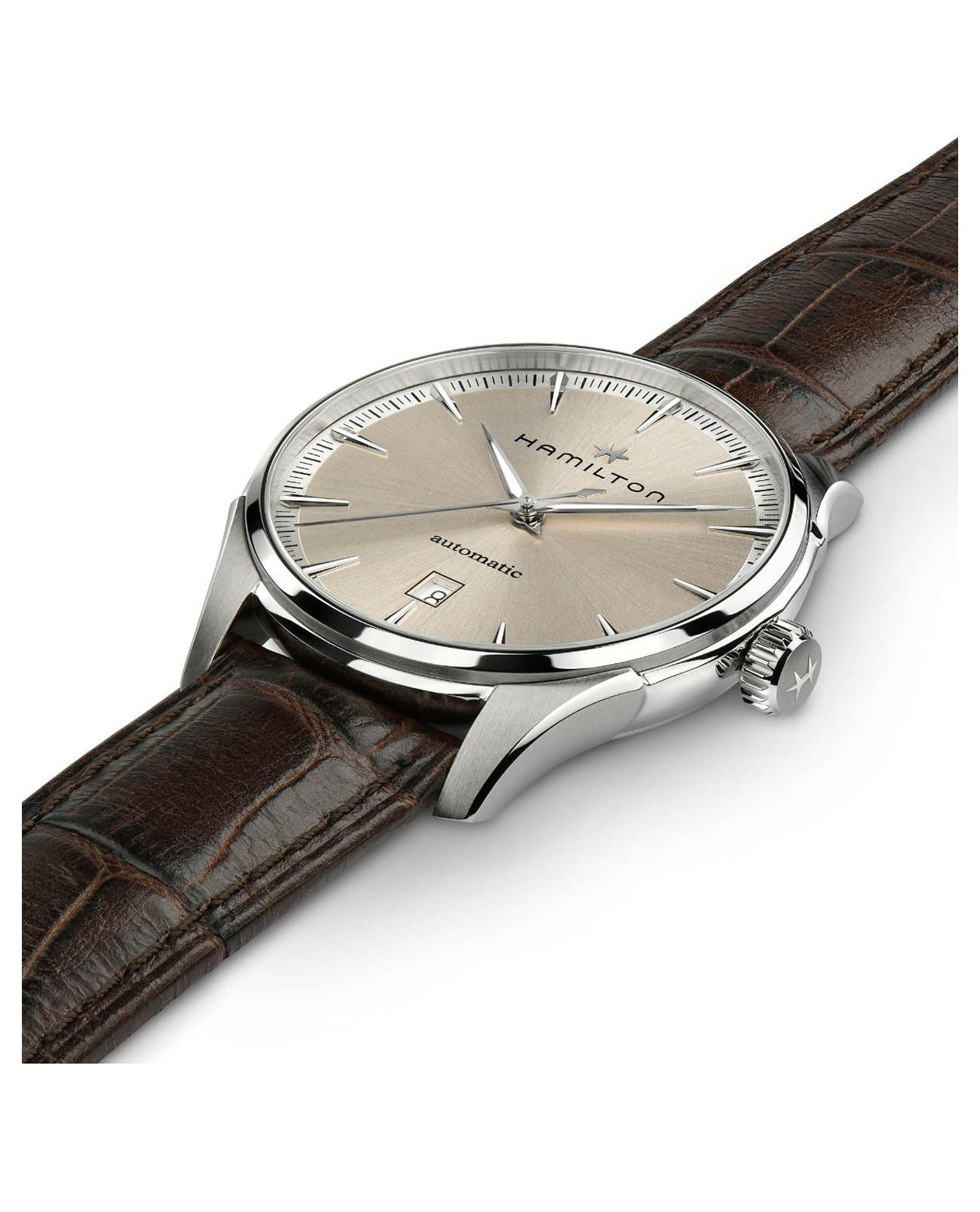 Оригинальные часы Hamilton Hamilton Jazzmaster Gents Auto H32475520 механические калибр механизма h-10 общий вид