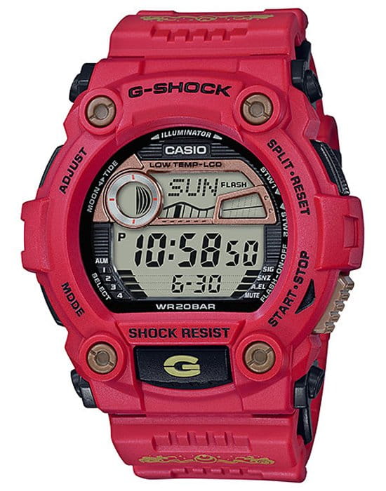 Casio Casio G-Shock G-7900SLG-4DR G G-7900SLG-4DR электронные мужские часы серый циферблат, браслет пластик — вид спереди