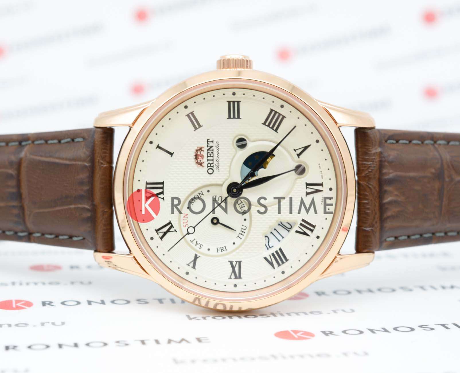Orient Orient Sun & Moon RA-AK0007S (RN-AK0007S) , наручные мужские часы фото под углом