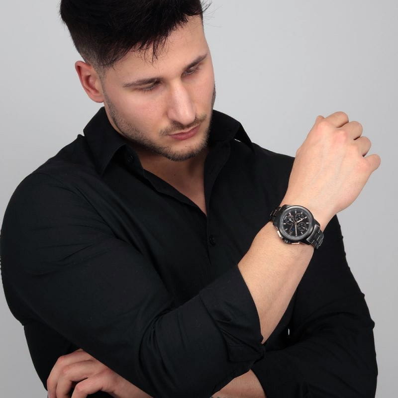 Maserati Maserati POTENZA R8873645001 кварцевые мужские часы часы крупный план черный циферблата