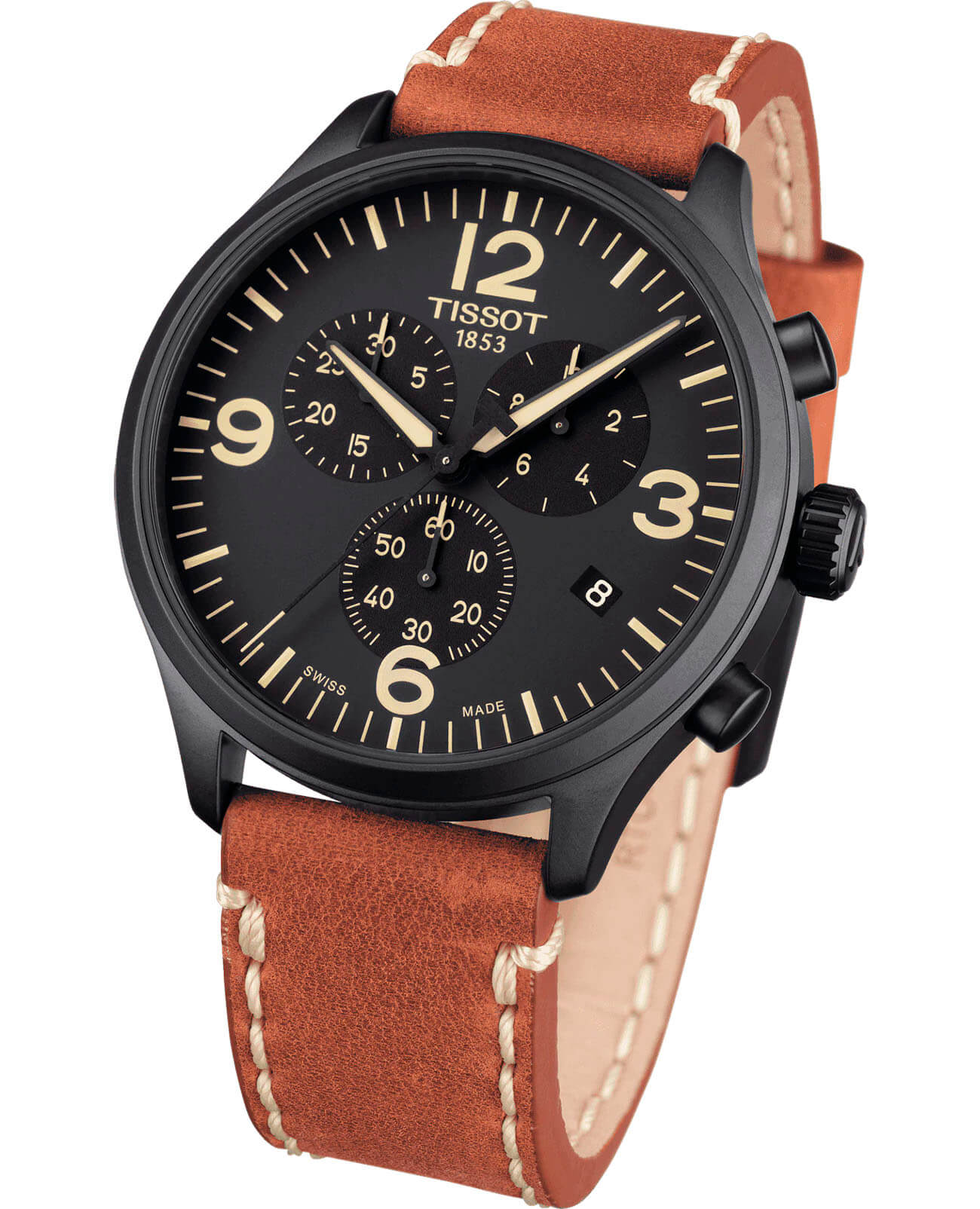 Tissot Tissot Chrono XL T116.617.36.057.00 мужские часы черный циферблат на запястье