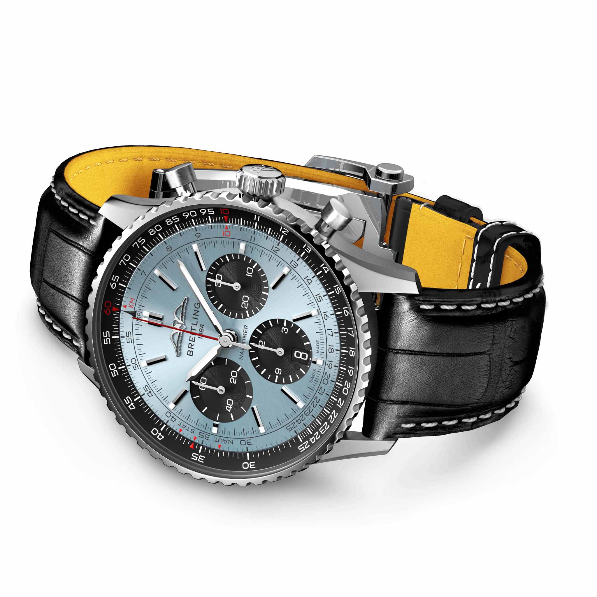Breitling Breitling Navitimer B01 Chronograph 43 AB0138241C1P1 мужские часы голубой циферблат на запястье