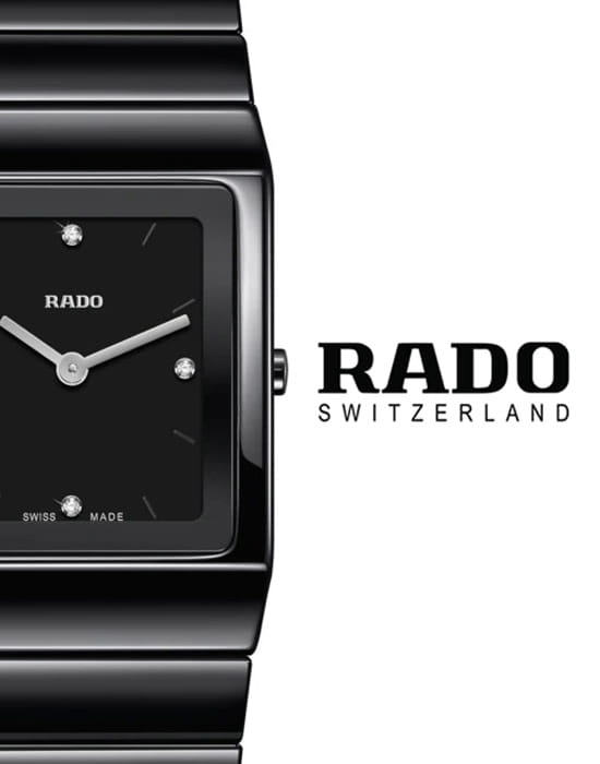 Rado Rado Ceramica Diamonds R21702702 , наручные женские часы фото под углом