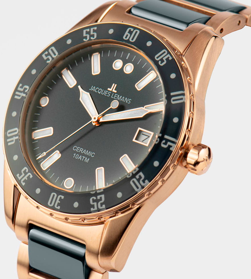 Оригинальные часы Jacques Lemans Jacques Lemans High Tech Ceramic 42-10H кварцевые калибр механизма  общий вид