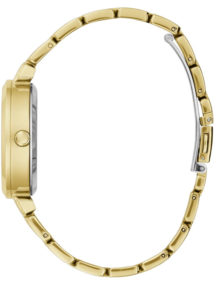 Guess Guess Dress Steel GW0470L2 кварцевые женские часы часы крупный план золотой циферблата