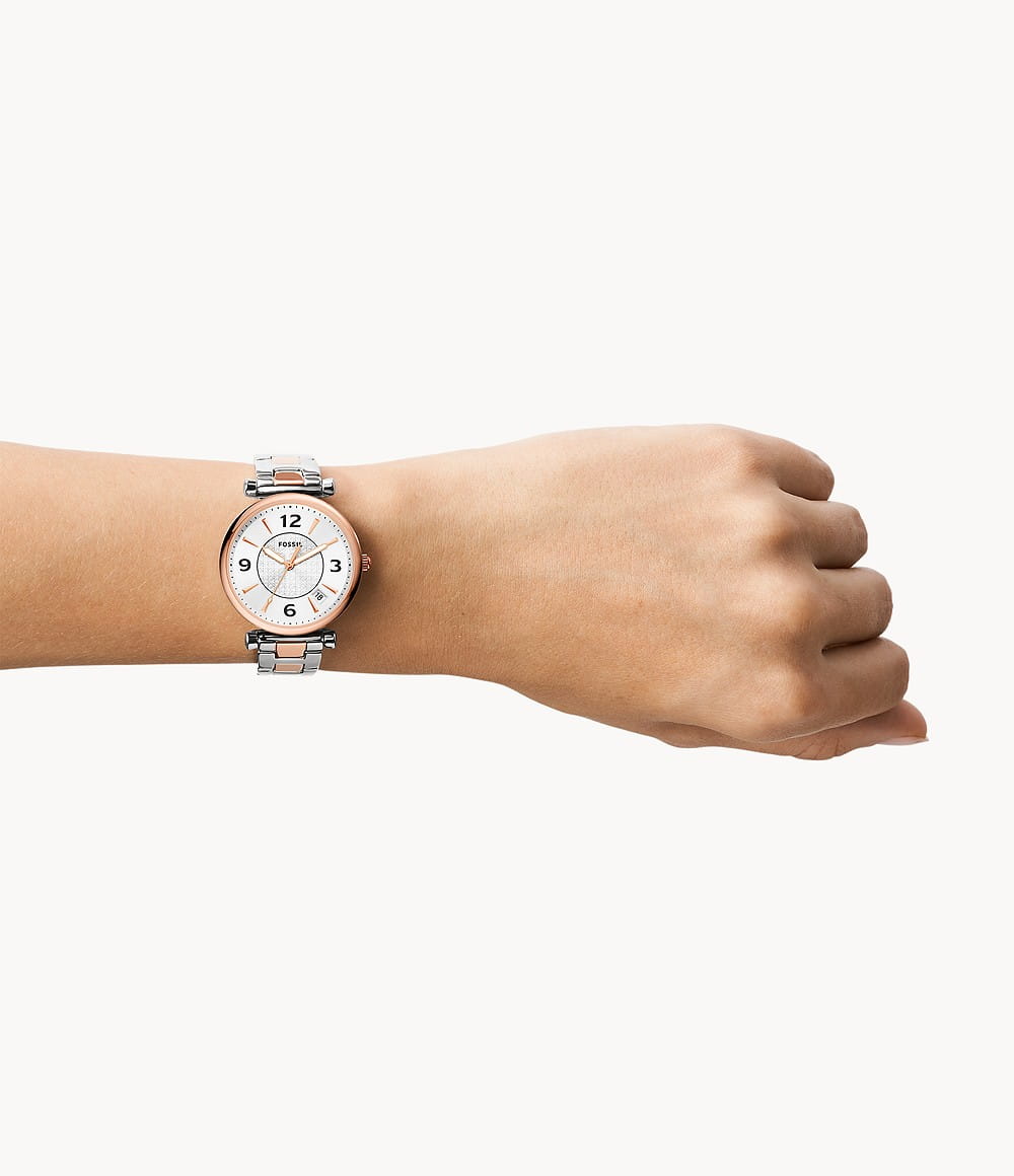 Fossil Fossil Carlie ES5156 , наручные женские часы фото под углом