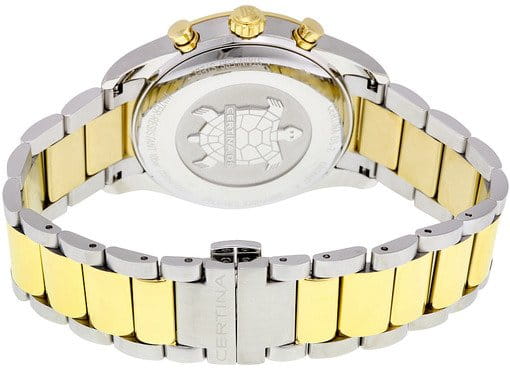 Certina Certina DS-2 Chronograph 1/100 sec C024.447.22.051.00, sport швейцария мужские часы на браслете сталь c pvd покрытием боковой вид