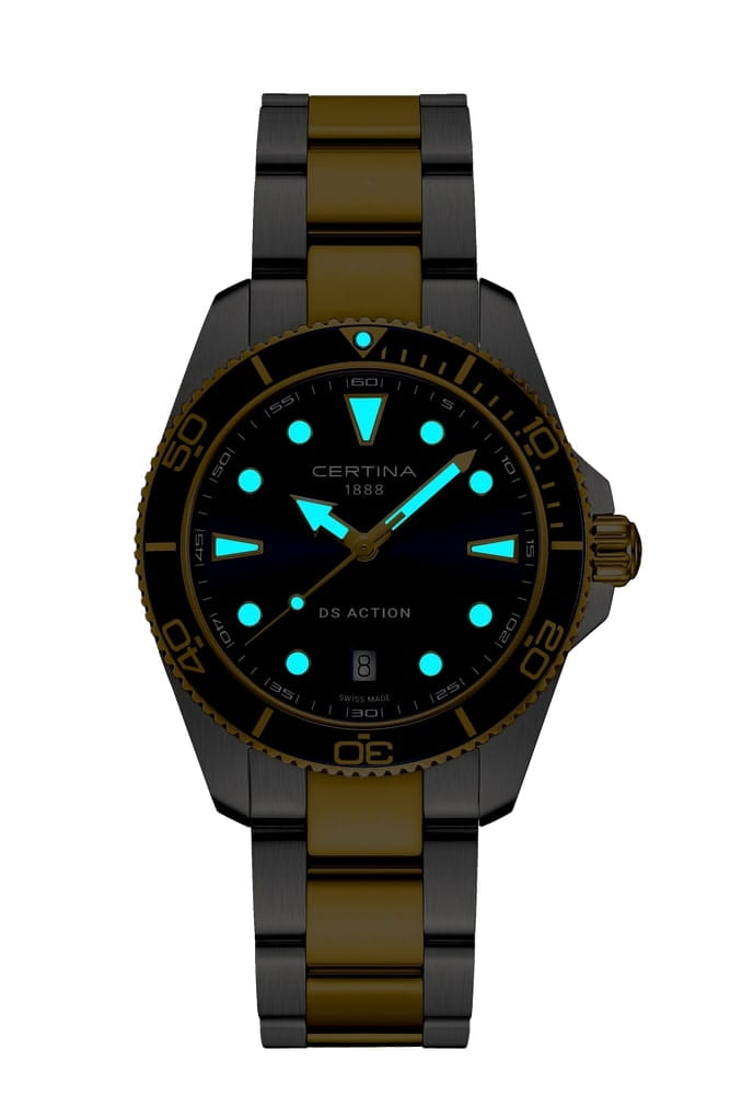 Certina C0484102204100 мужские часы застежка крупным планом