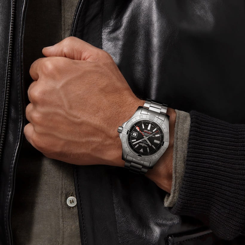 Breitling Breitling Avenger II GMT A32390111B1A1 мужские часы черный циферблат на запястье