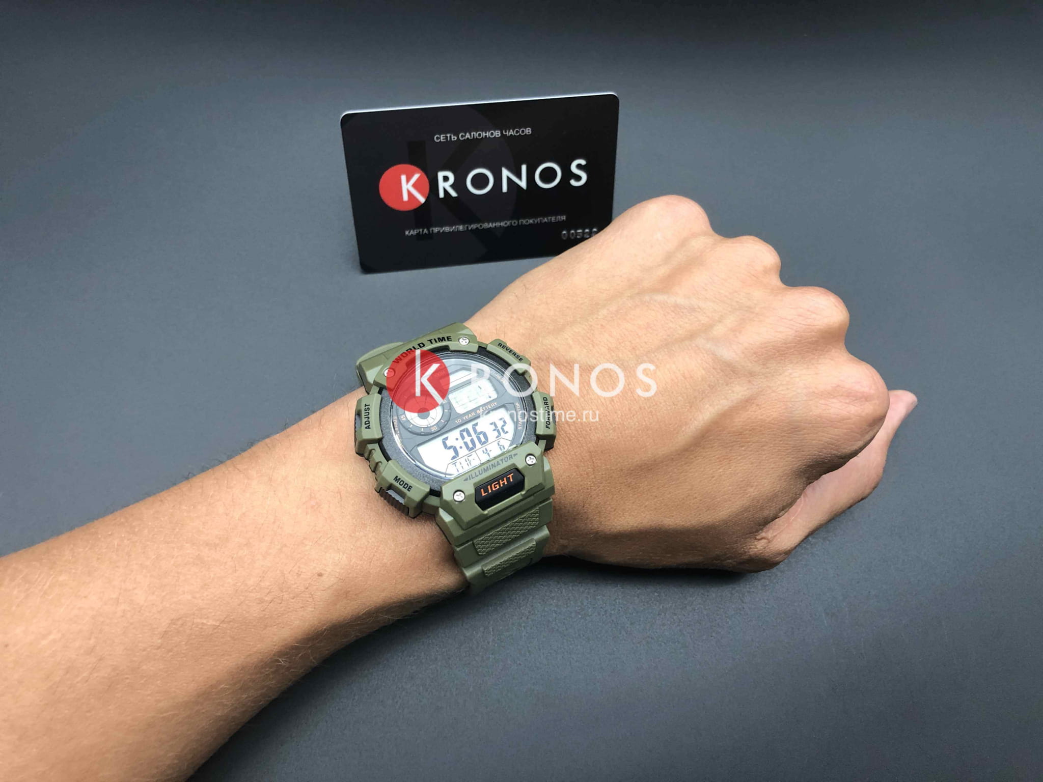 Casio Casio Collection AE-1400WH-3A мужские часы серый циферблат на запястье