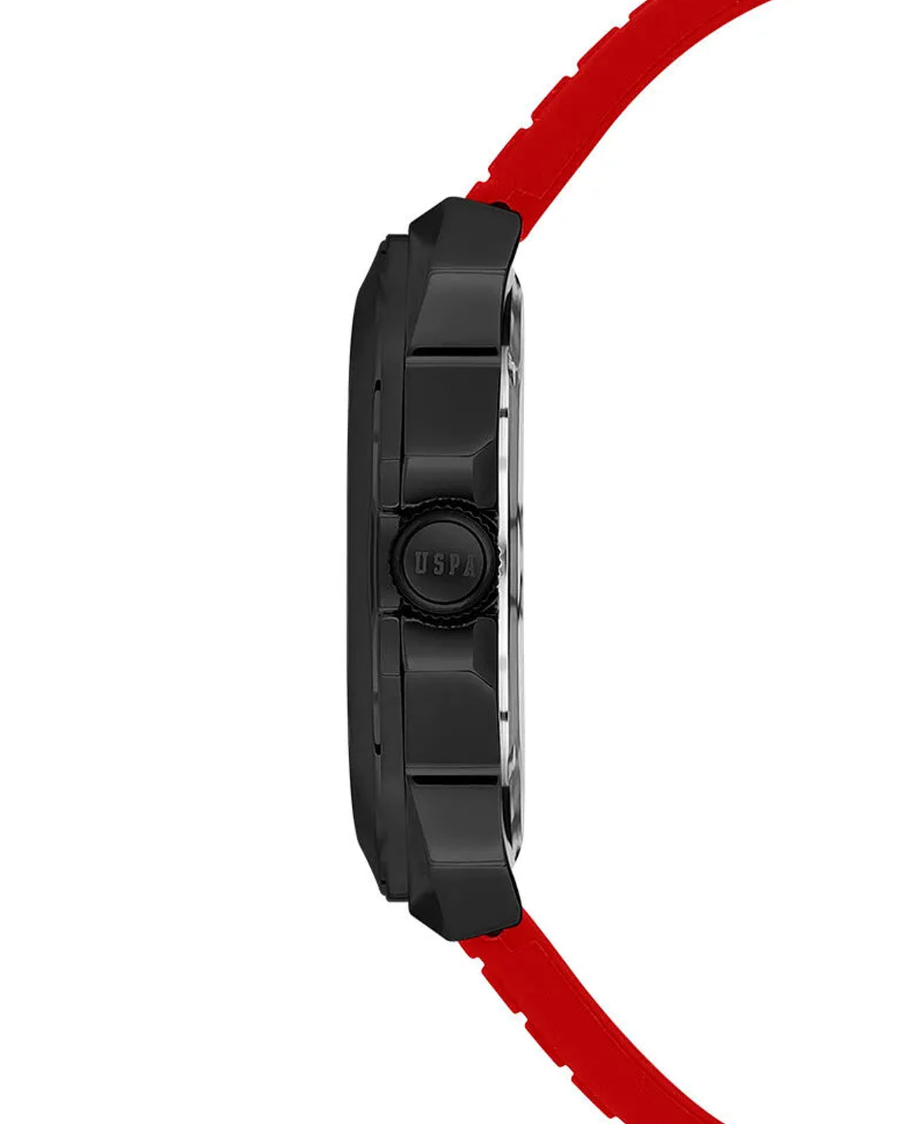 U.S. Polo Assn. U.S. Polo Assn. USPA1065-06,  сша мужские часы на браслете силикон боковой вид