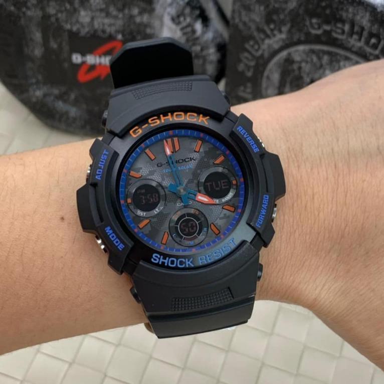 Casio Casio G-Shock AWR-M100SCT-1A , наручные мужские часы фото под углом