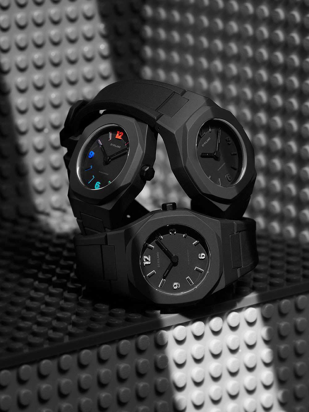 D1 Milano D1 Milano Nanochrome NCRJ02 женские часы черный циферблат на запястье