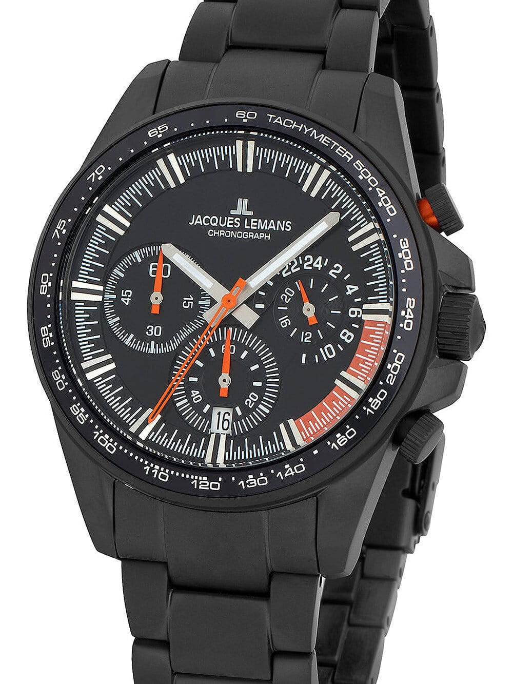 Jacques Lemans Jacques Lemans Liverpool Chronograph 1-2127H мужские часы черный циферблат на запястье