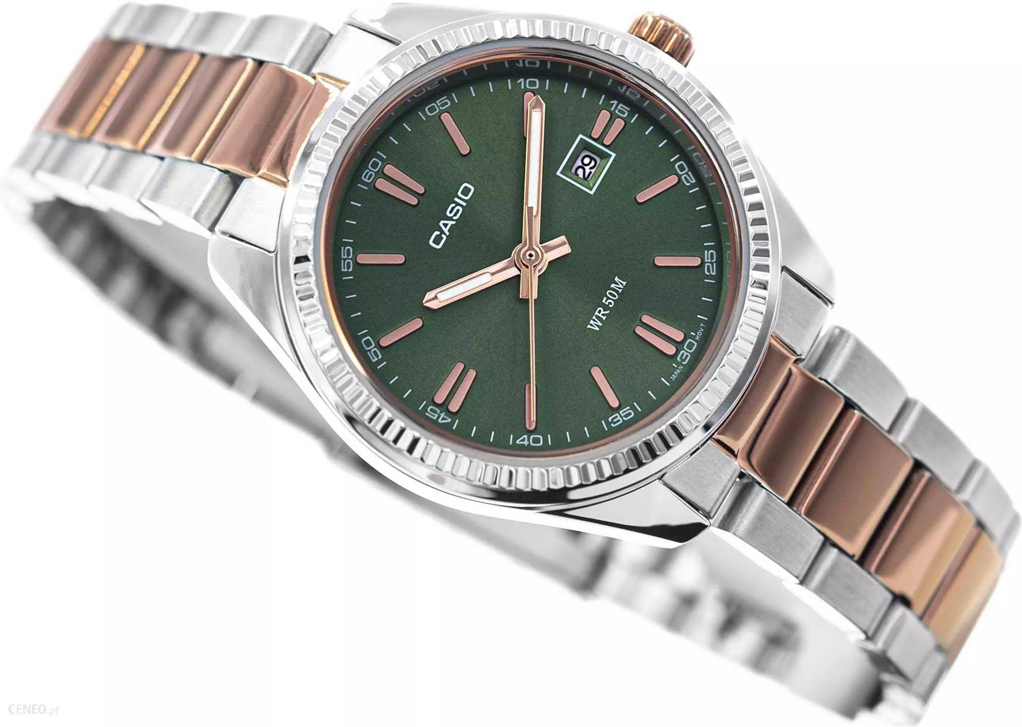 Casio Casio Collection LTP-1302PRG-3A, ltp япония женские часы на браслете нержавеющая сталь с ip-покрытием боковой вид
