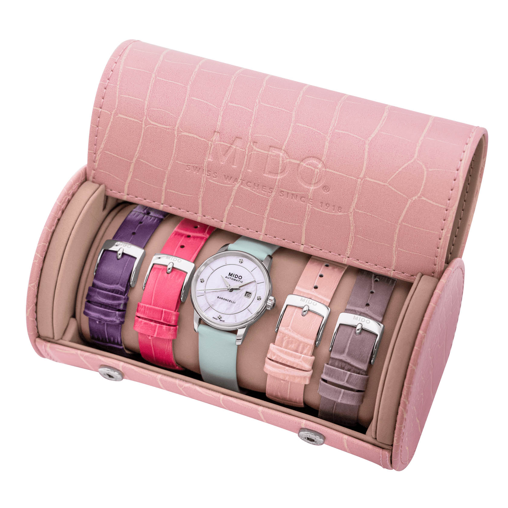 Mido Mido Baroncelli Signature Lady Colours M037.207.16.106.00 , наручные женские часы фото под углом