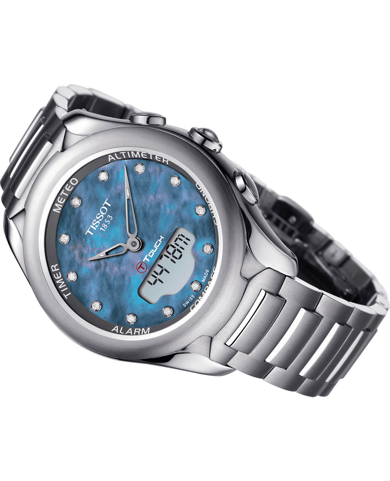 Оригинальные часы Tissot Tissot T-Touch Lady Solar T075.220.11.106.01 кварцевые калибр механизма eta e81.301 общий вид