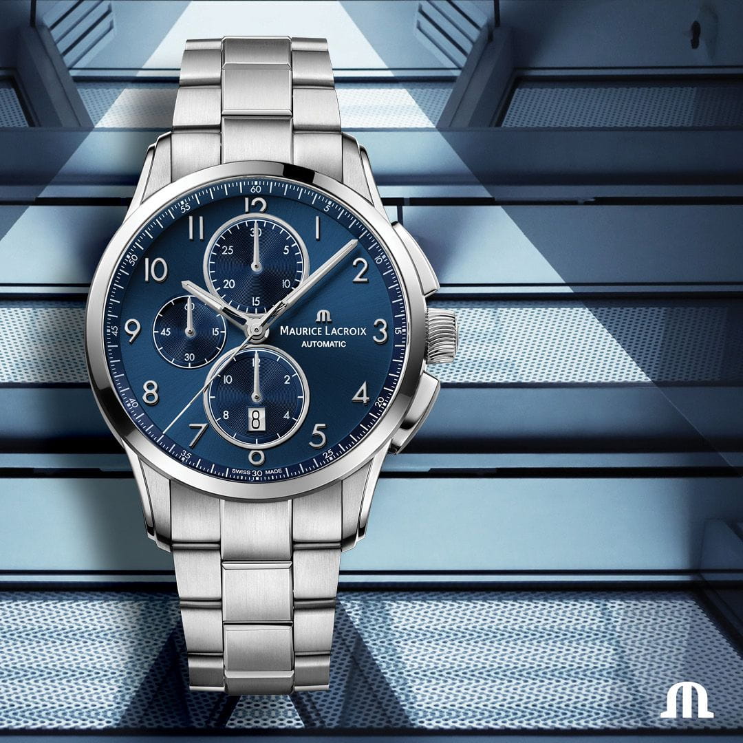 Maurice Lacroix Maurice Lacroix Pontos Chronograph 43mm PT6388-SS002-420-1 , наручные мужские часы фото под углом