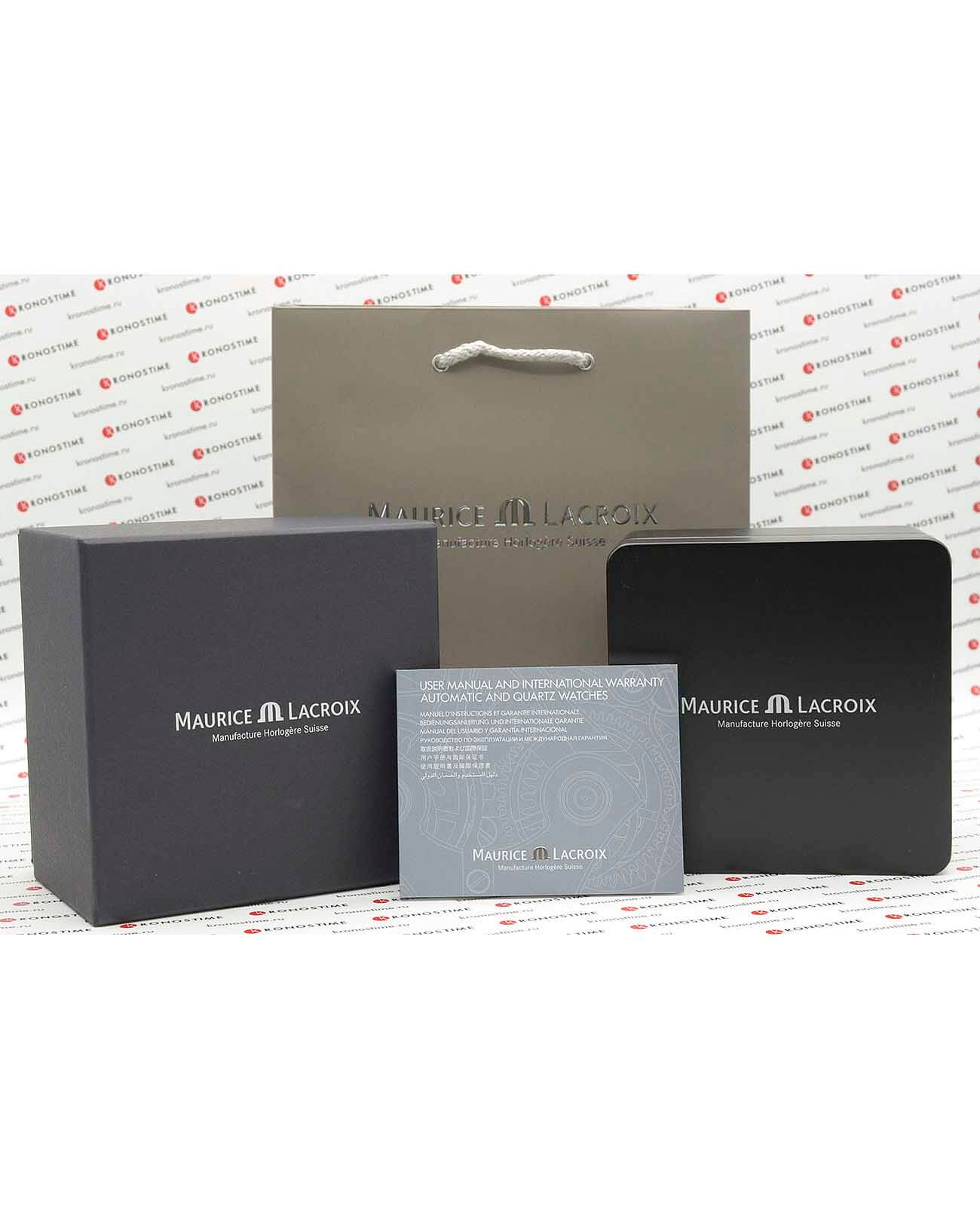 Оригинальные часы Maurice Lacroix Maurice Lacroix Pontos Chronograph PT6388-SS002-220-1 механические калибр механизма ml112 общий вид