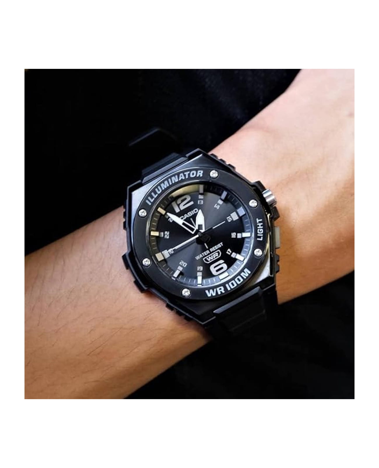 Casio Casio Collection MWA-100HB-1AVEF , наручные мужские часы фото под углом