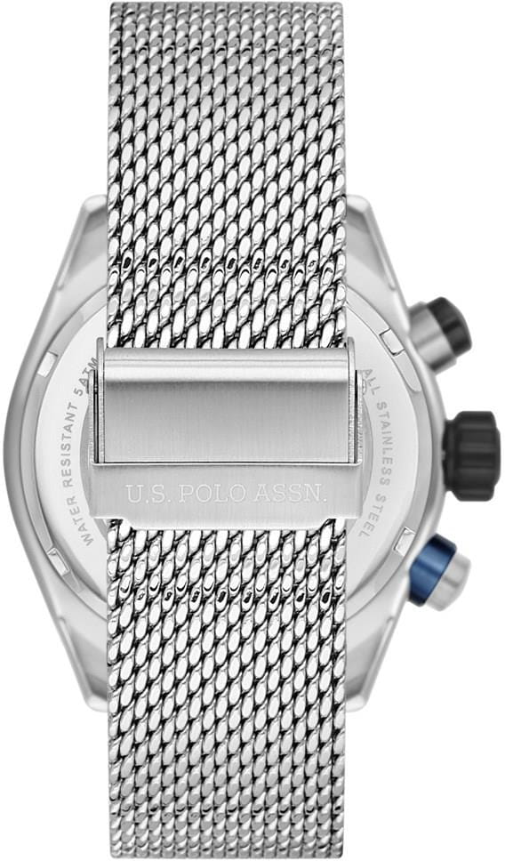 U.S. Polo Assn. U.S. Polo Assn. Crossing USPA1025-02,  сша мужские часы на браслете нержавеющая сталь боковой вид