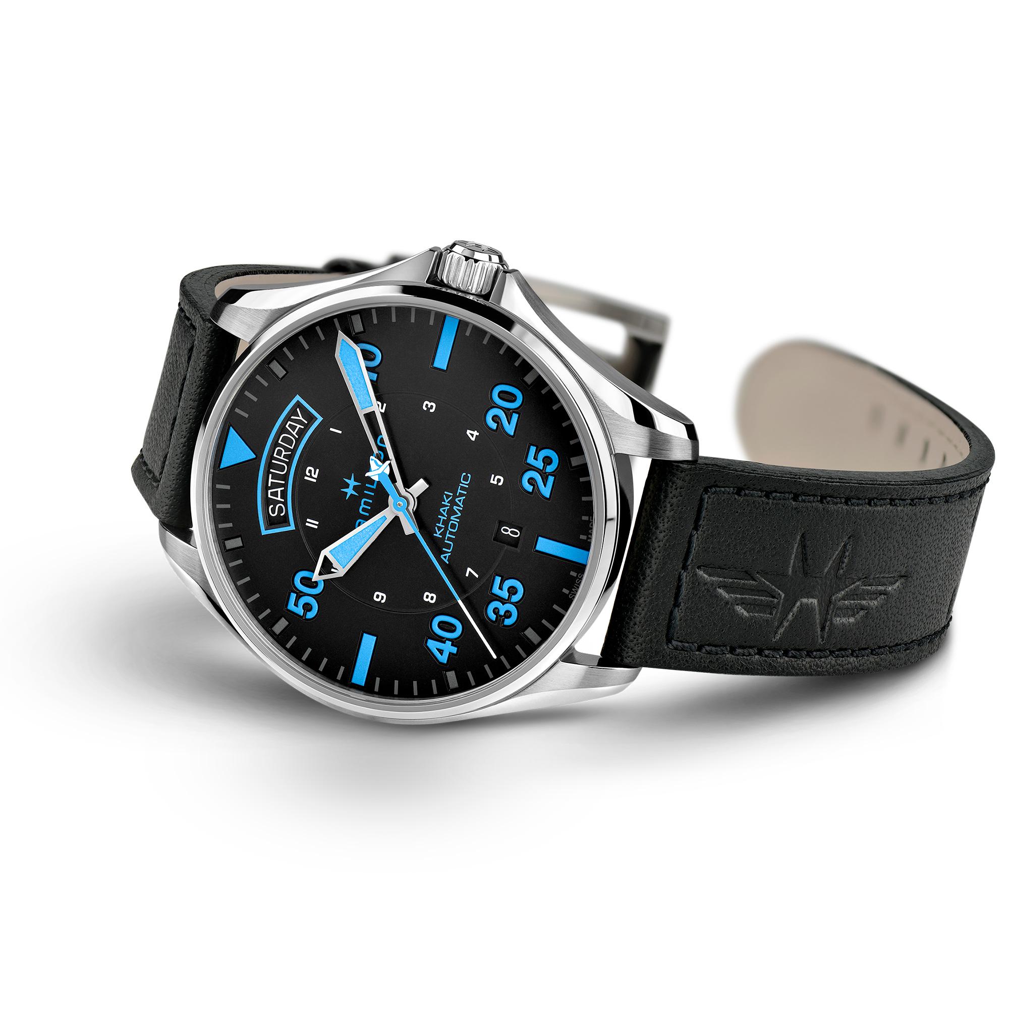 Hamilton Hamilton Khaki Aviation Pilot Day Date Air Zermatt Auto H64625731  - задняя крышка металл сталь корпуса, швейцария часы