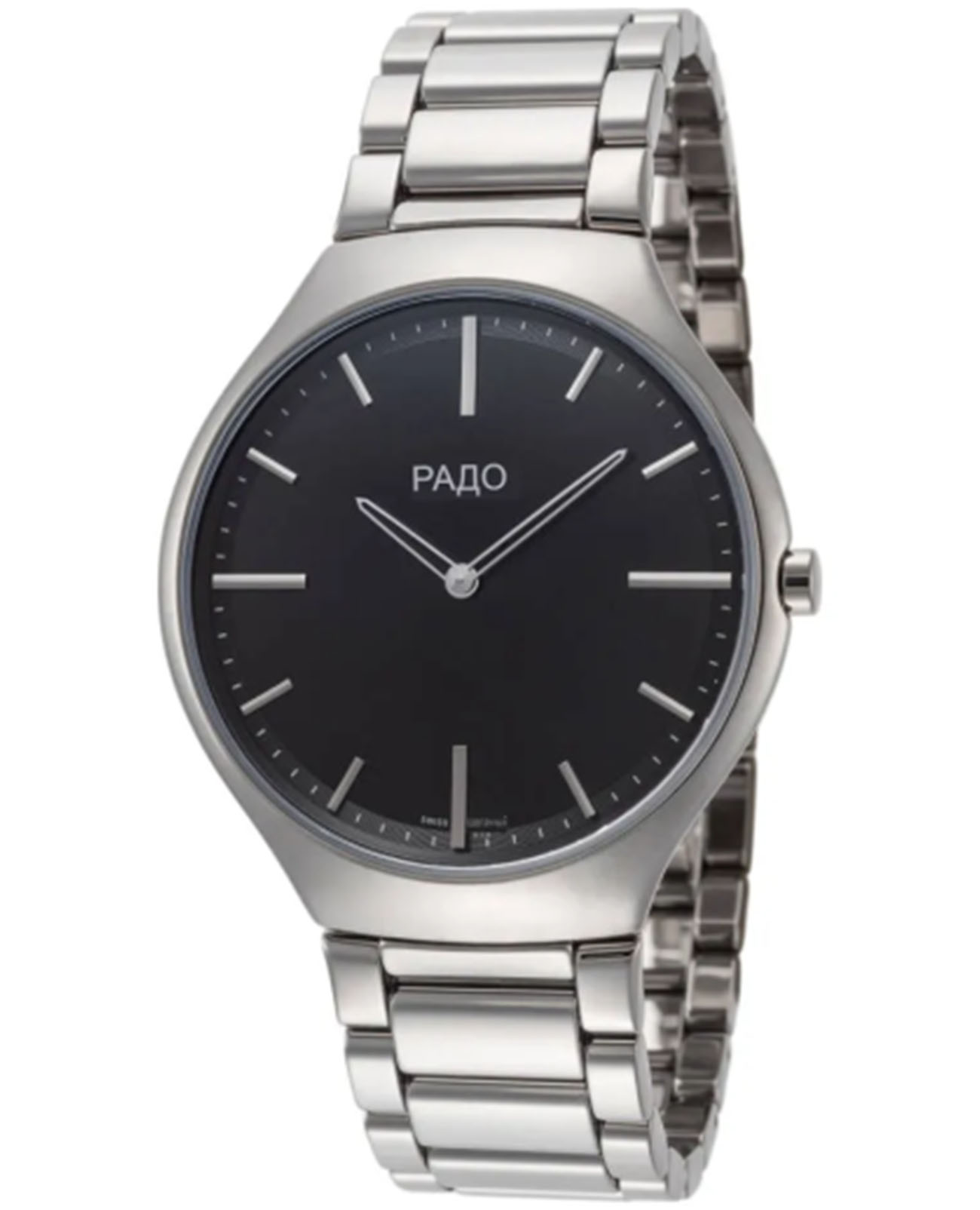 Rado Rado True Thinline R27955152, true thinline швейцария мужские часы на браслете высокотехнологичная керамика боковой вид