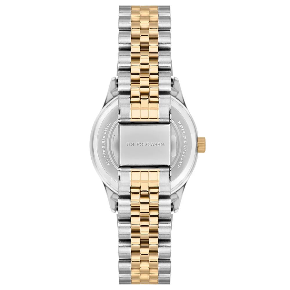 U.S. Polo Assn. U.S. Polo Assn. Stile USPA2086-05,  сша женские часы на браслете нержавеющая сталь с ip-покрытием боковой вид