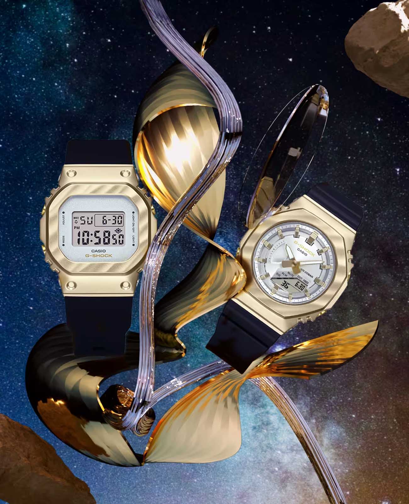 Casio GM-S5600BC-1 женские часы застежка крупным планом