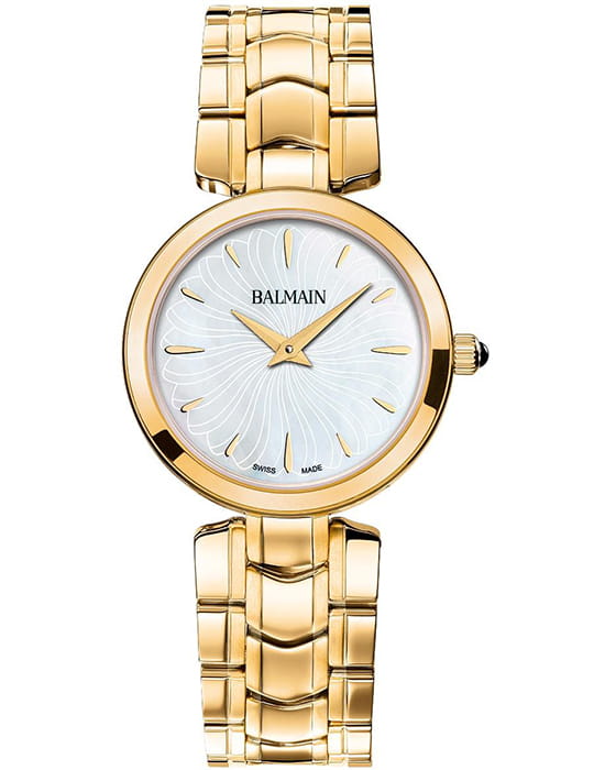 Balmain Balmain Madrigal B4270.33.86  B4270.33.86  кварцевые женские часы белый циферблат, браслет нержавеющая сталь с pvd-покрытием — вид спереди