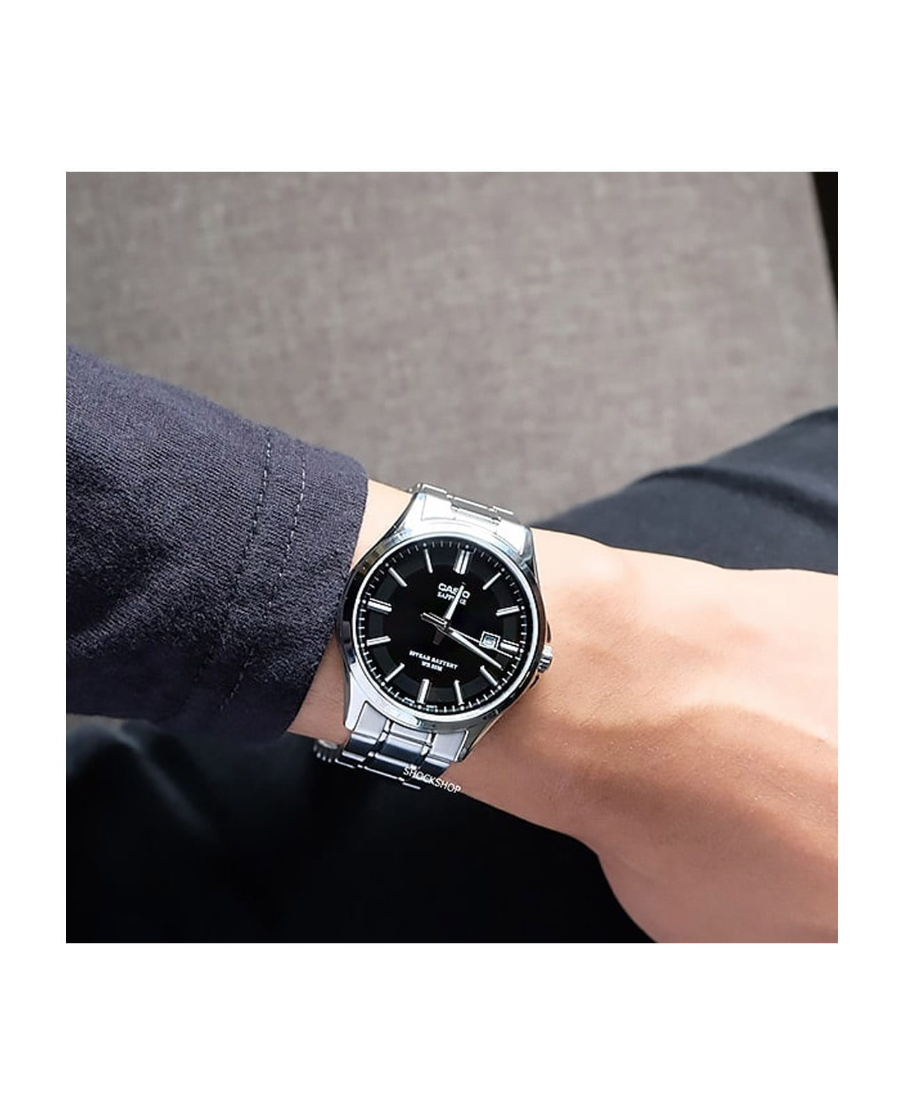 Casio Casio Collection MTS-100D-1A , наручные мужские часы фото под углом