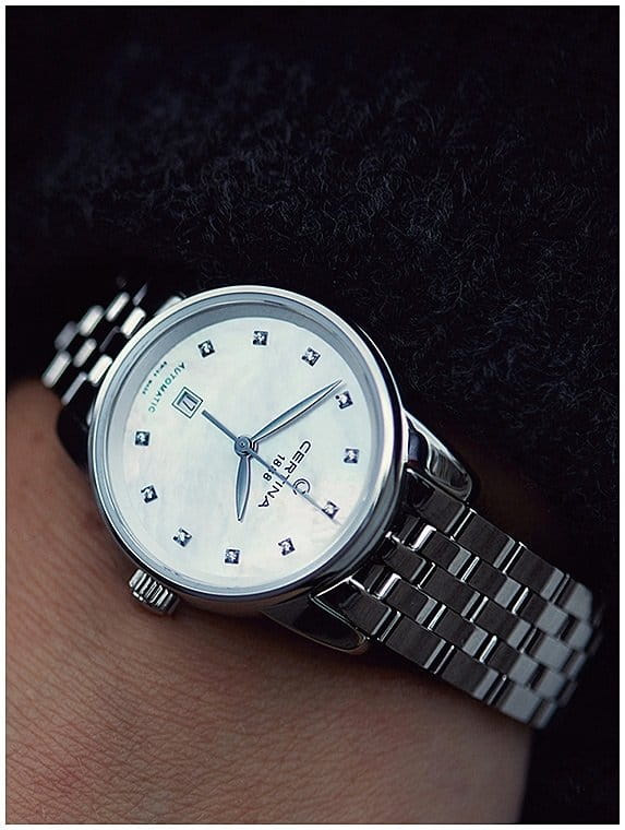 Certina Certina DS Podium Lady Automatic 29mm C001.007.11.116.00 , наручные женские часы фото под углом