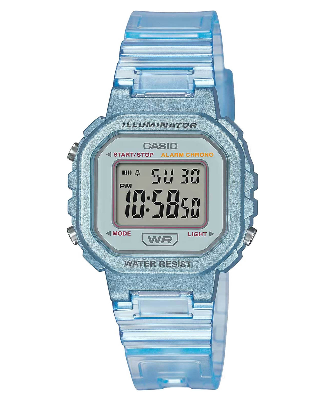 Casio Casio Collection LA-20WHS-2AEF  LA-20WHS-2A кварцевые женские часы  циферблат, браслет пластик — вид спереди
