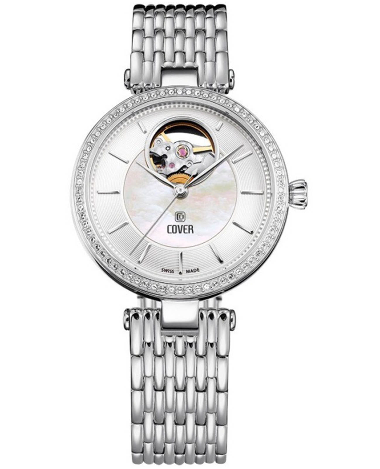 Cover Cover Concerta Open Heart COA9.01  COA9.01 кварцевые женские часы перламутровый циферблат, браслет нержавеющая сталь — вид спереди