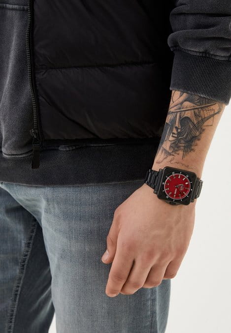 Slazenger Slazenger SL.09.2232.1.05 кварцевые мужские часы часы крупный план красный циферблата