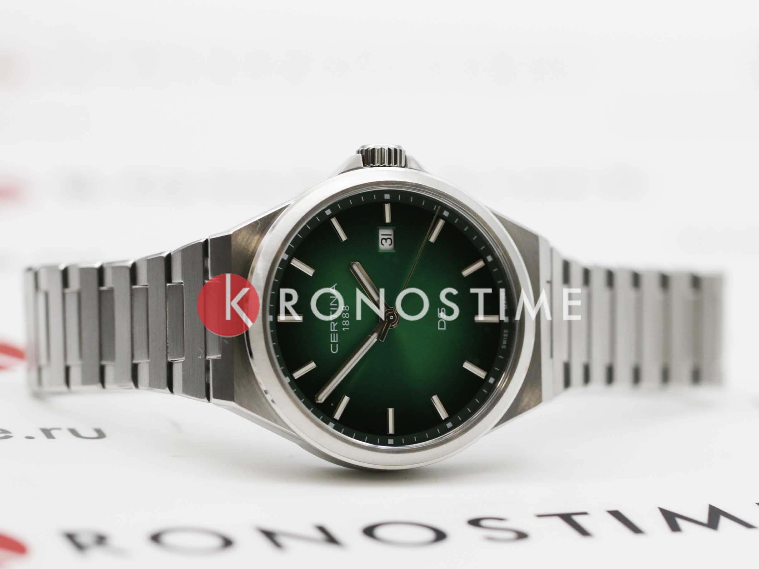 Certina Certina DS-7 Quartz C043.410.11.091.00, ds 7 швейцария мужские часы на браслете нержавеющая сталь боковой вид