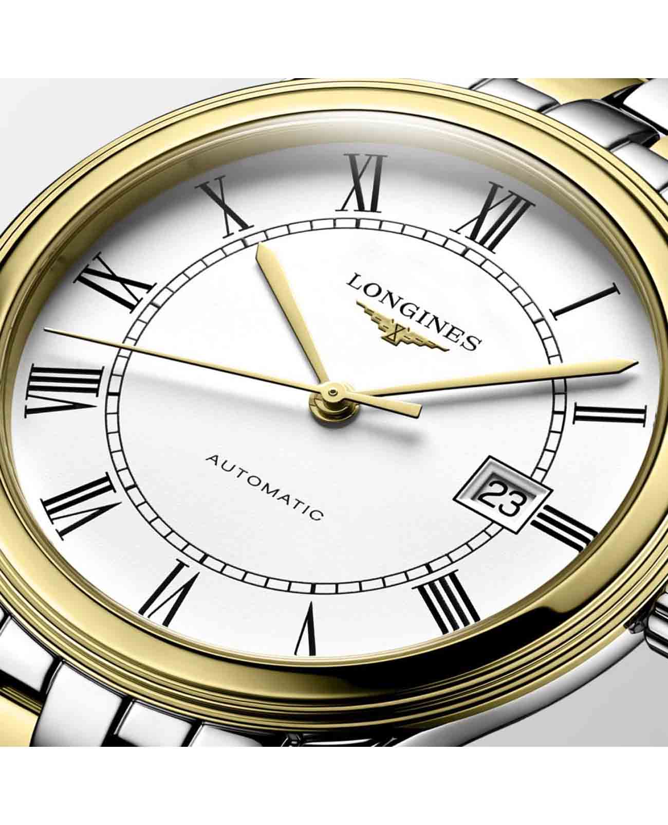 Longines Longines Flagship L4.984.3.21.7 женские часы белый циферблат на запястье