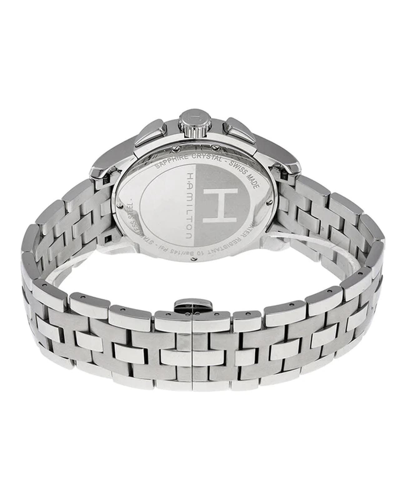 Hamilton Hamilton Jazzmaster Chrono Quartz H32612155, jazzmaster швейцария мужские часы на браслете нержавеющая сталь боковой вид