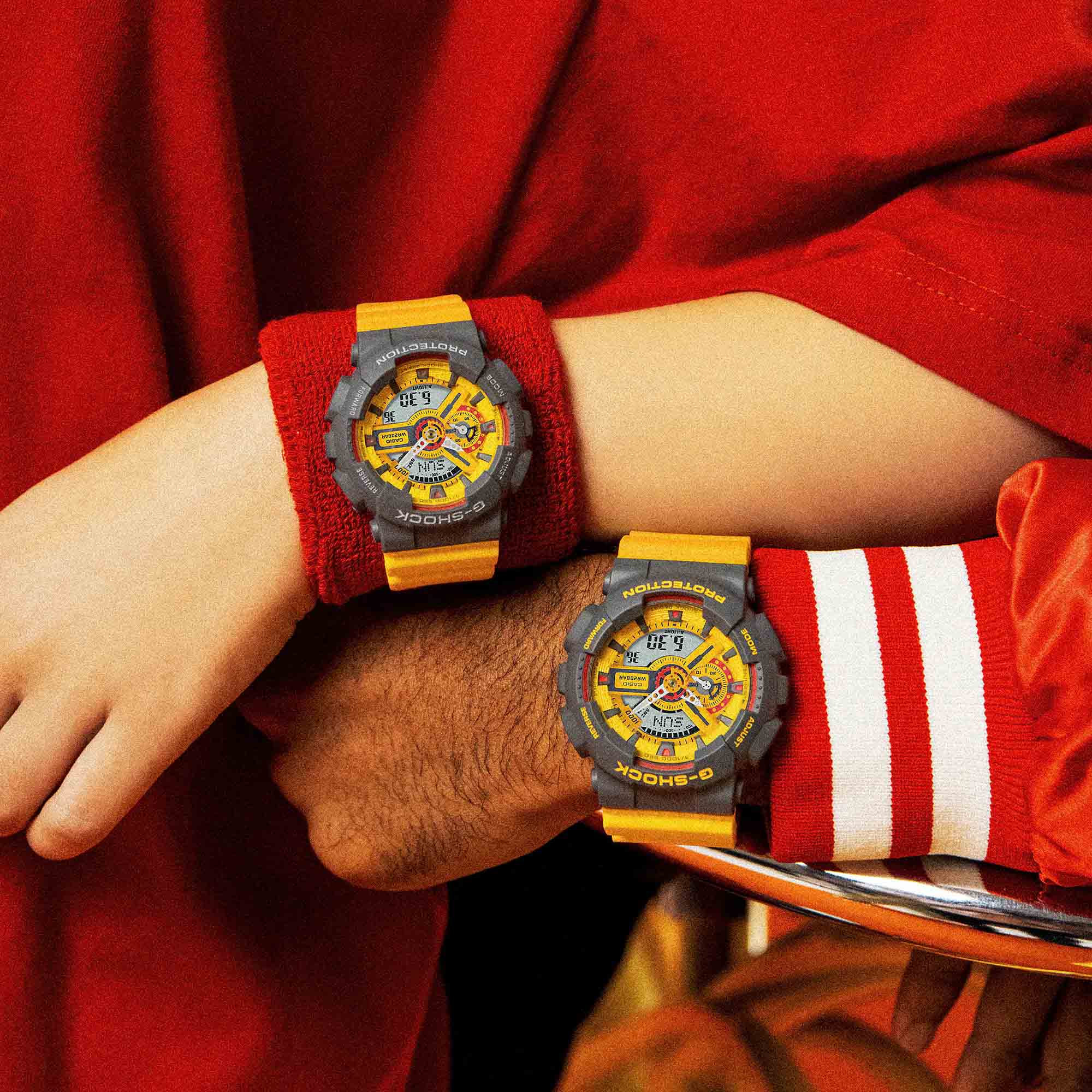Casio Casio G-Shock GA-110Y-9A мужские часы желтый циферблат на запястье