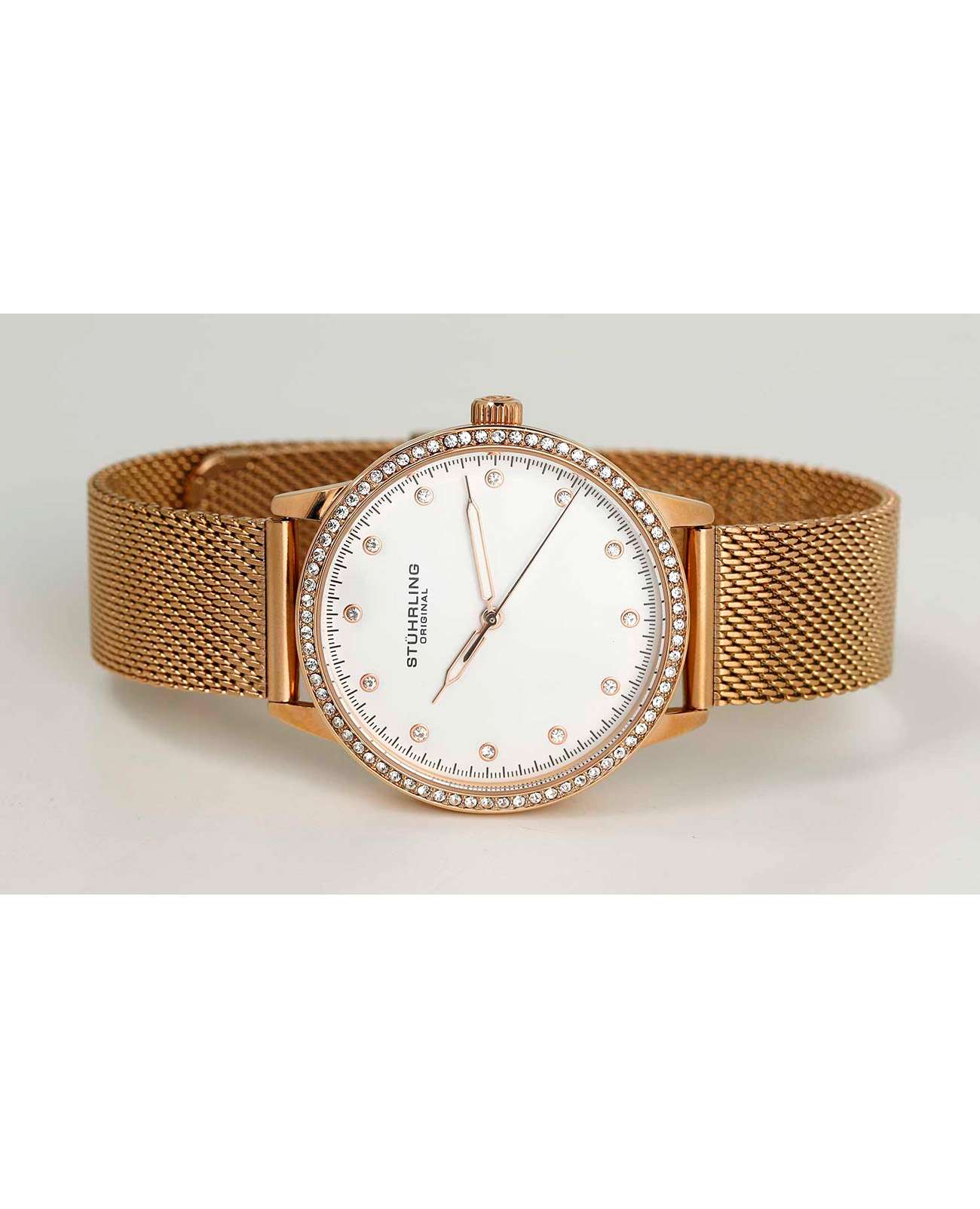 Stuhrling Stuhrling Dorset 3904.4  - задняя крышка металл сталь корпуса, сша часы